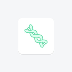 dna color outline icon , vector, pixel perfect, illustrator file