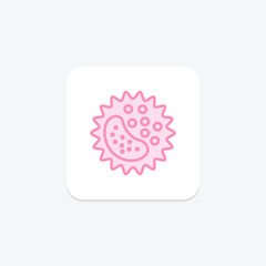 White Blood Cell color outline icon , vector, pixel perfect, illustrator file