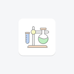 Laboratory awesome lineal color icon , vector, pixel perfect, illustrator file