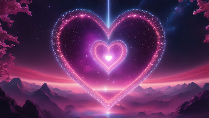 heart of the stars wallpaper, romantic, valentine day
