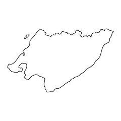 Wellington Region map, administrative division of New Zealand. Vector illustration.
