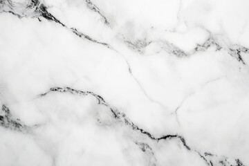 Obraz premium An elegant white marble texture with delicate grey veins, presenting a classic and sophisticated surface ideal for luxurious design elements or chic backgrounds. Ai generated