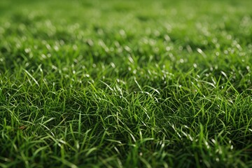 Lush green artificial turf providing a uniform and vibrant grass texture for sports fields, landscaping, or creative projects. This high-quality synthetic surface offers a maintenance-free lawn altern