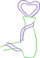 Hair dryer silhouette