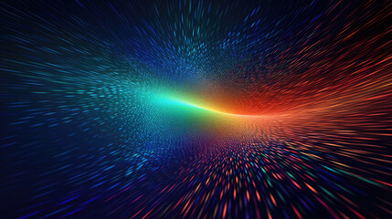 Colorful abstract background with lines and 3d shapes