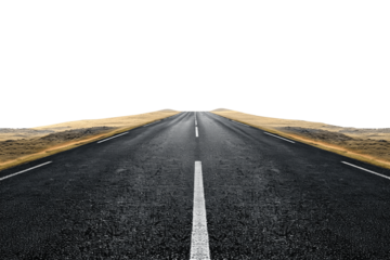  road isolated on transparent background