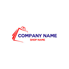 colorful business shop logo design