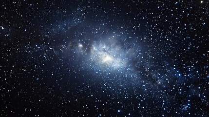 Fototapeta premium A dwarf galaxy small and faint nestled in the cosmic neighborhood of larger galaxies.