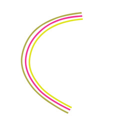 Obraz premium Multi Colored Curved Lines 