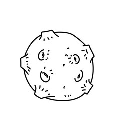 Hand Drawn Moon Creater Doodle 