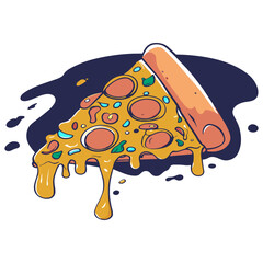 cartoon character pizza