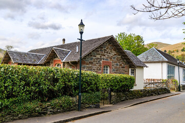 Fototapeta na wymiar Quaint Stone Cottages Nestled in a Peaceful Countryside