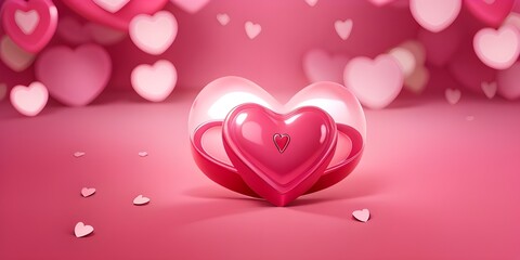 pink background with hearts