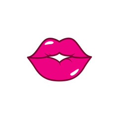 Photo Booth Prop mouth lips. SVG icon