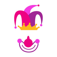 Birthday party photobooth props. carnival, Purim and birthday costume party. svg icon