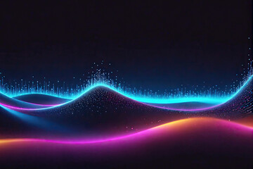 abstract coloured wave, energy of realms, energy of waves particles, hi-tech and big data background design