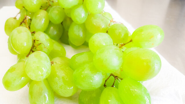 Grüne Weintrauben