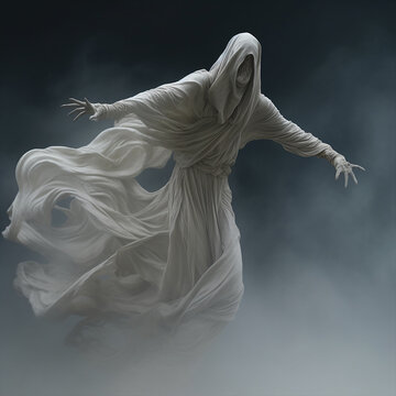 White dementor ghost Generative AI