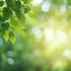  Nature view of green leaf on blurred greenery