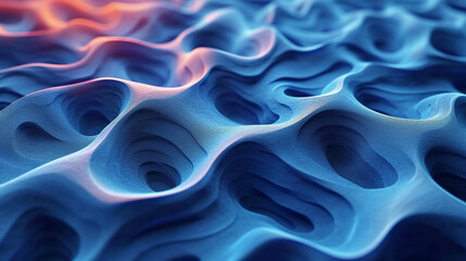 Fototapeta premium abstract colorful glowing wavy perspective with fractals and curves background 16:9 widescreen wallpapers