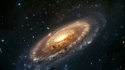 A barred spiral galaxy with distinct straight arms emanating from a central bar set against the backdrop of deep space.