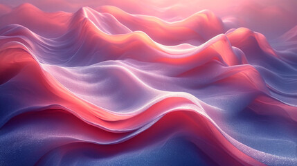 Obraz premium abstract colorful glowing wavy perspective with fractals and curves background 16:9 widescreen wallpapers 