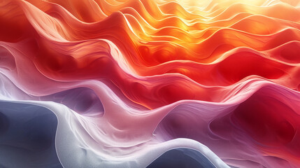 Fototapeta premium abstract colorful glowing wavy perspective with fractals and curves background 16:9 widescreen wallpapers 