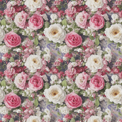 Obraz na płótnie Canvas Flower Wallpaper - generative ai, üretken yapay zeka,