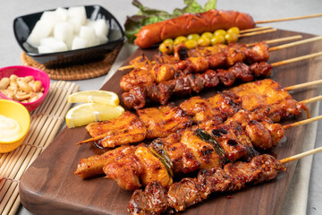 Tteokbokki, skewers, chicken, chicken, set, fish cake, oden, dried pollack, pollack, tteokgalbi, short ribs
