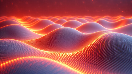 Fototapeta premium abstract colorful glowing wavy perspective with fractals and curves background 16:9 widescreen wallpapers