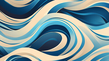 abstract elegant wave background, ai generate - obrazy, fototapety, plakaty