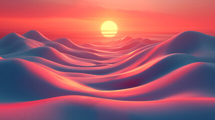 abstract colorful glowing wavy perspective with fractals and curves background 16:9 widescreen wallpapers