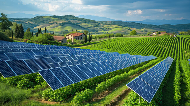 Solar panels&drone view,GX、ソーラーパネル、ドローン、再生エネルギー