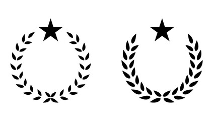 floral laurel wreath