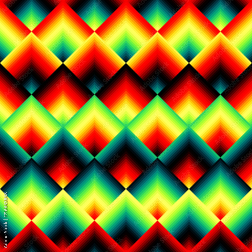 Poster Vector seamless pattern. Repeating geometrical regular pattern. Vector illustration.