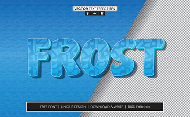 Liquid, Ice, Water, Frost, Aqua Text Effect