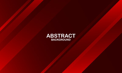 Abstract red background with stripes and space for text. Vector illustration