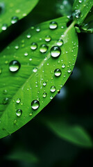 Falling raindrops photographed with a super telephoto lens 