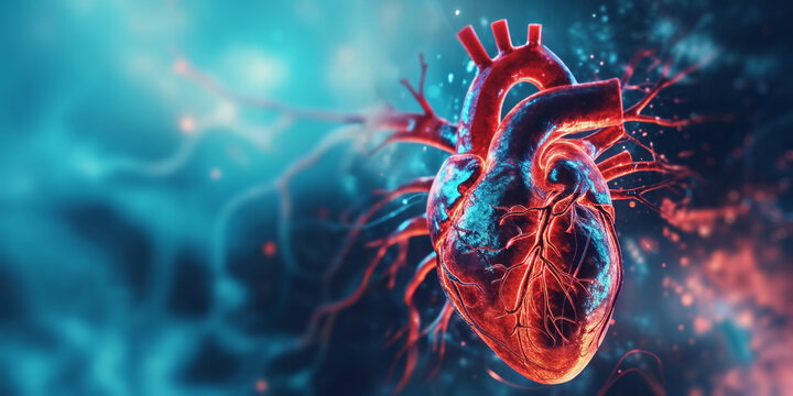 Researching human heart. Virtual, augmented reality tech in medicine and scientific research of the body
