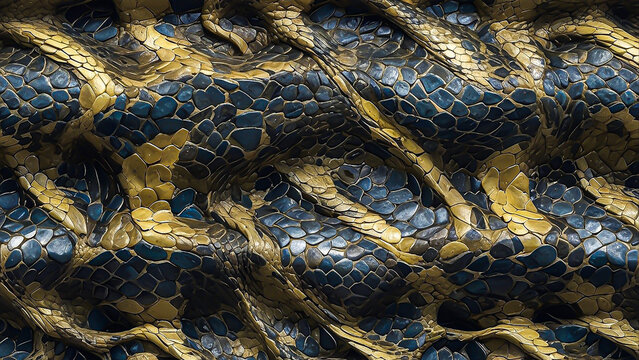 close up of python
