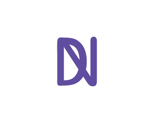 DN logo design vector template