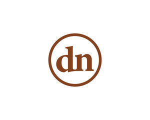 DN logo design vector template
