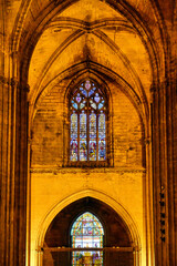 Fototapeta premium Medieval architecture details of the Seville Cathedral, Spain