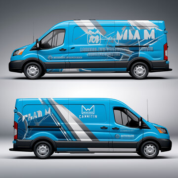 Car Wrap van wrap vehicle wrap design by ai