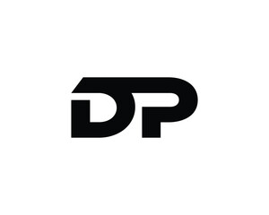 DP logo design vector template