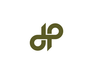 DP logo design vector template