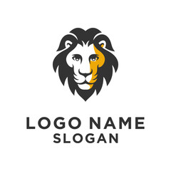 simple elegant lion logo