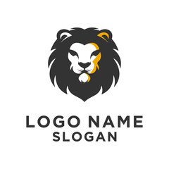 simple elegant lion logo