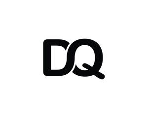 Obraz premium DQ QD logo design vector template