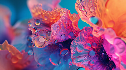 Creative compositions with vibrant colors and appealing textures. Generative AI